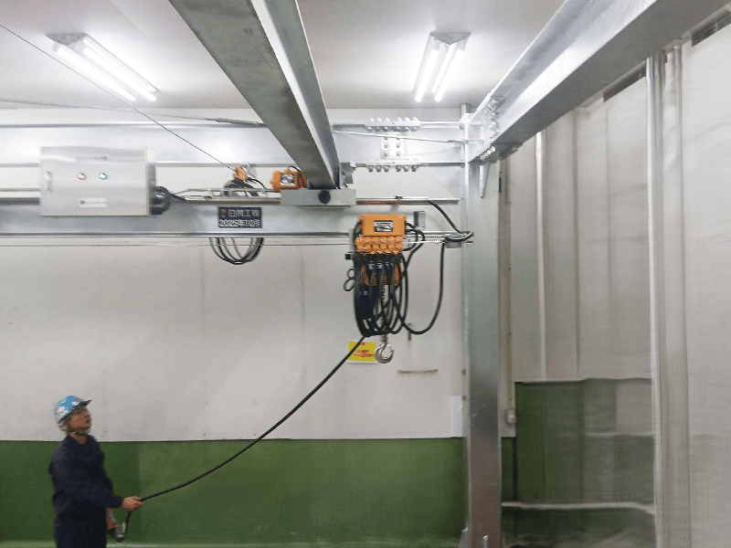 架台式(ヤード)天井クレーン<br>ALL亜鉛メッキ